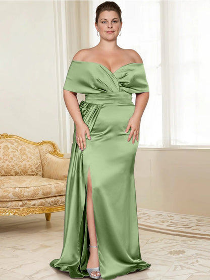 Trumpet/Mermaid Off-the-Shoulder Mother of the Bride Dresses