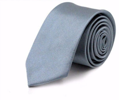 Men's Business Polyester Solid Color Tie