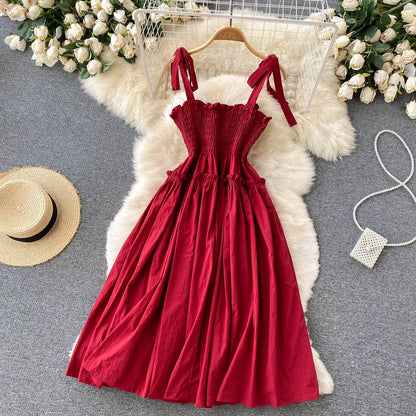 Red A Line Short Dress Fashion Girl Dress  10818