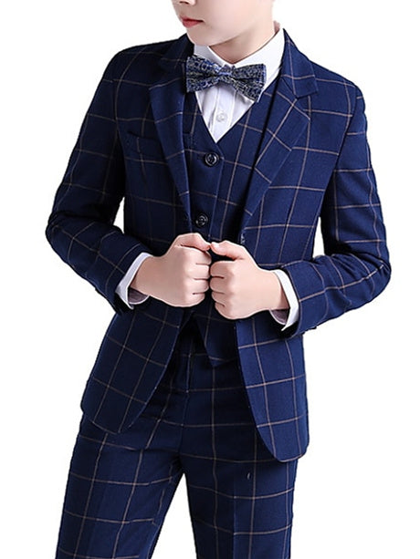 Boys Suit & Blazer Clothing Set 3 Pieces Long Sleeve  Wedding Suit Sets