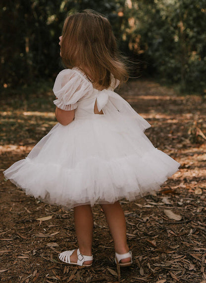 A-Line/Princess Girl Dresses with Bowknot