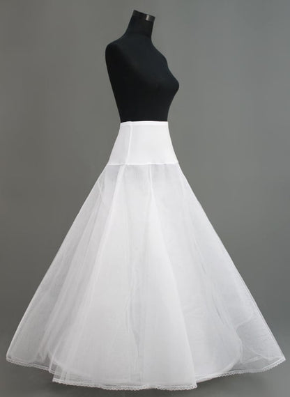 Women A-Line Slip Nylon/Tulle Netting 2 Tiers Petticoats