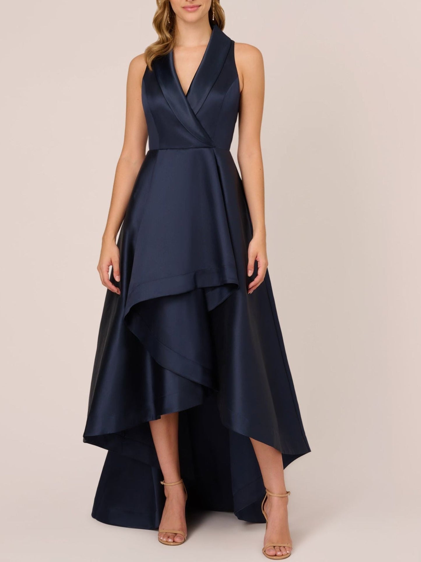 A-Line/Princess V-Neck Sleeveless Asymmetrical Mother Of The Bride  & Groom Dresses