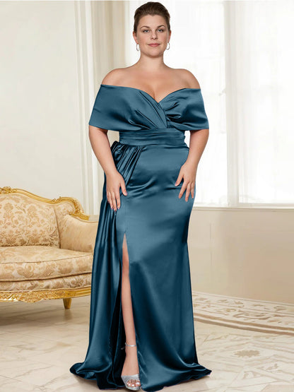 Trumpet/Mermaid Off-the-Shoulder Mother of the Bride Dresses