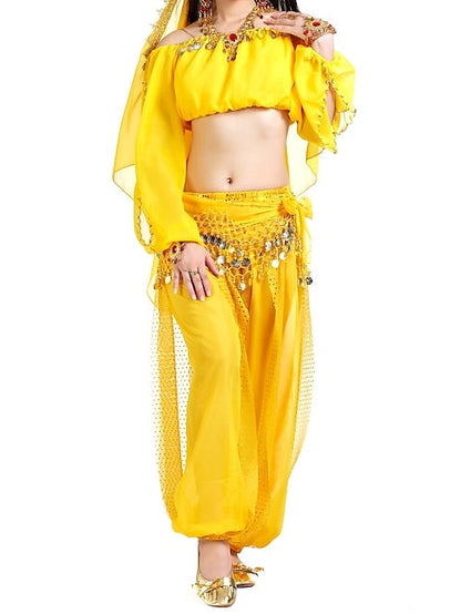 Belly Dance Top Sequin Women's Training Long Sleeve