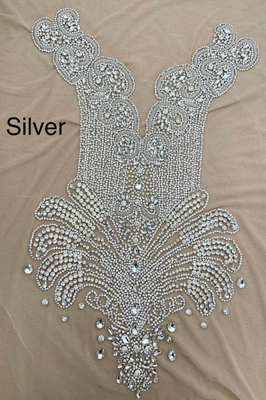 edgynewlook Crew Neck Sequins Sleeveless Flower Mermaid Princess Prom Dress Splicing Trumpet