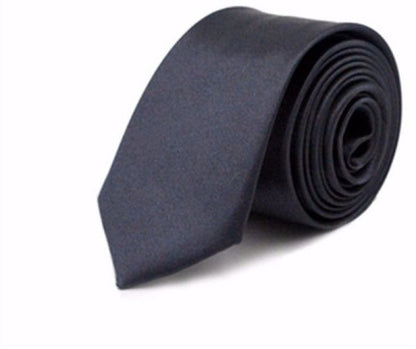 Men's Business Polyester Solid Color Tie