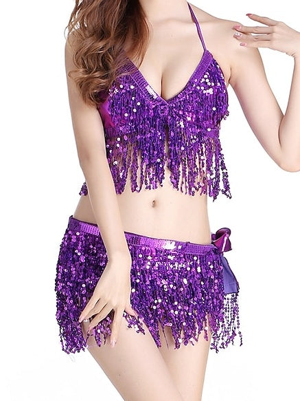 Belly Dance Top Sleeveless Tassel Women's Performance