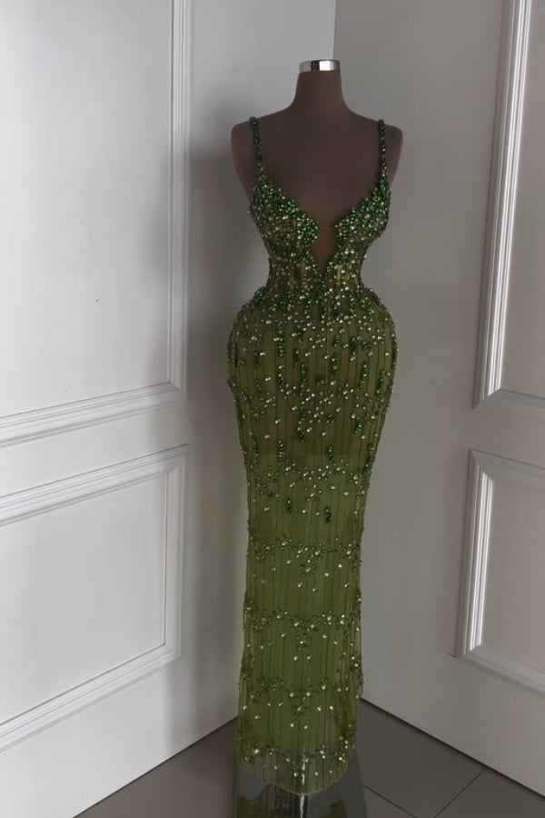 Luxurious Beaded Green Sweetheart Prom Dress ZT0165