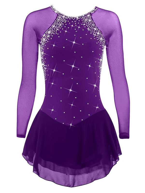 Figure Skating Dress Women's Girls' Ice Skating Dress with Classic Crystal/Rhinestone