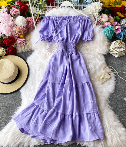 Fashion girl dress A line summer dress  1239