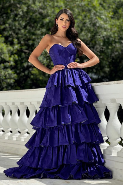 edgynewlook Sleeveless Starapless Sweetheart Long Prom Dress A-Line