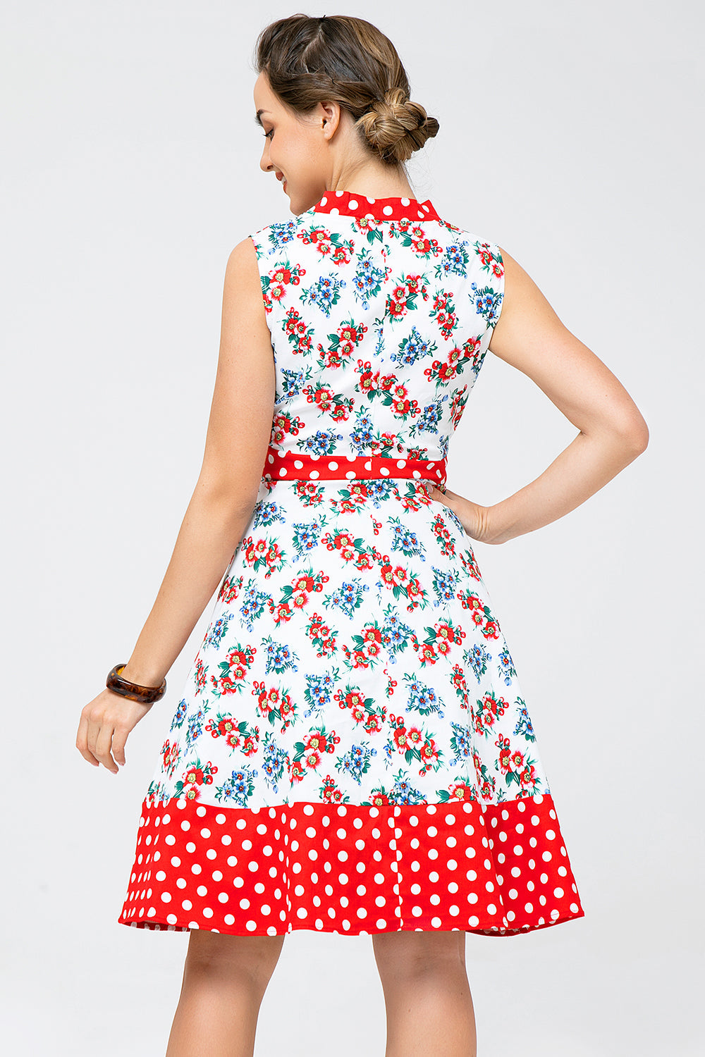 Printed Polka Dot Vintage Dress