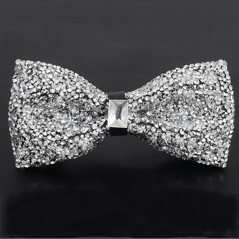 Men's Party Bow Tie Luxury Sparkling Rhinestone with Beading