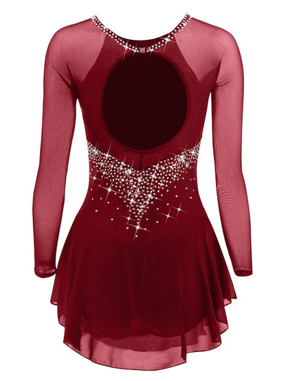 Figure Skating Dress Women's Girls' Ice Skating Dress with Classic Crystal/Rhinestone