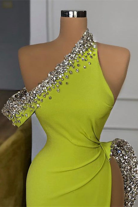 Glorious Mermaid Beadings Prom Dress Off-The-Shoulder With Split ED0051