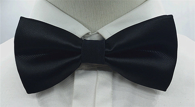 Men's Solid Colored Bow Tie Fashion Work Wedding Formal Classic Retro Bow