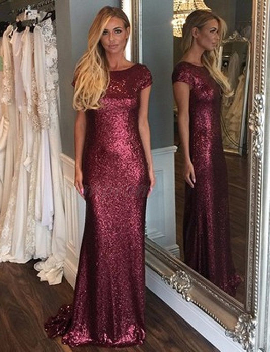 LTP1097,Sexy Sequined Long Backless Prom Dresses, Wedding Party, Bridesmaid Dresses