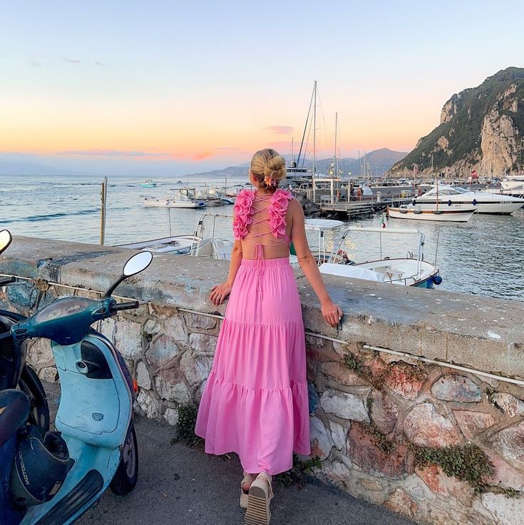 A Line V Neck Open Back Pink Floral Long Prom Dresses, Long Pink Tulle Formal Graduation Evening Dresses        fg6394