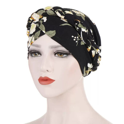 Women Cotton Print Islamic Inner Hijab Wrap Head  Muslim Turban