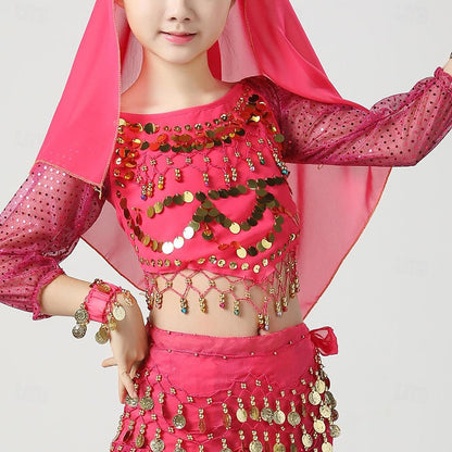 Belly Dance Kids' Dancewear Top Long Sleeve Girls' Performance