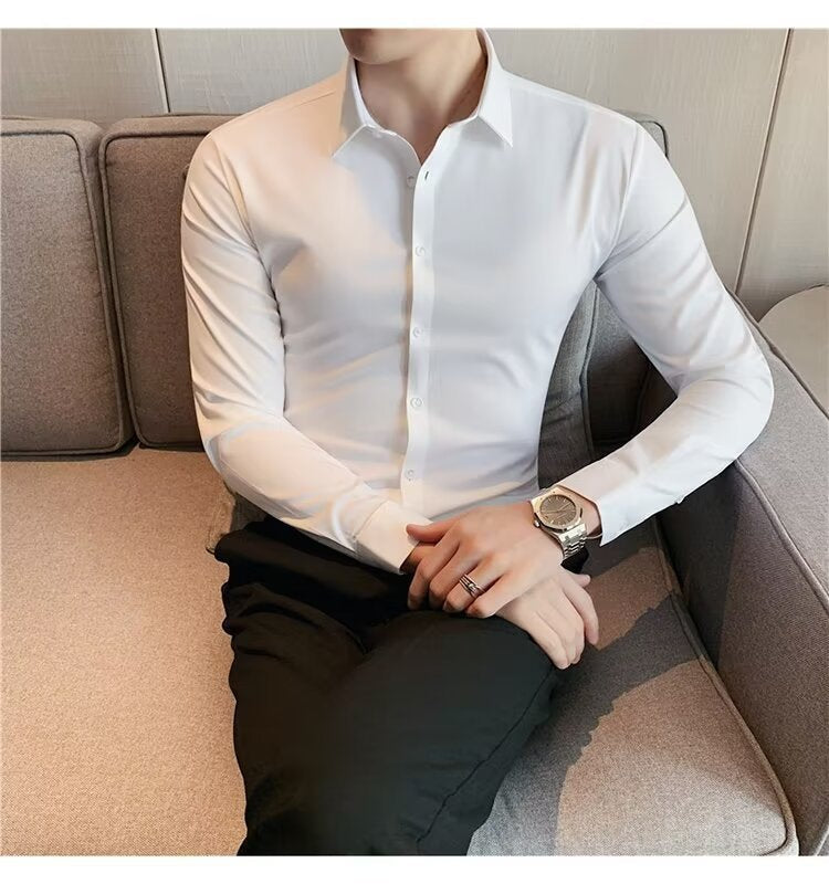 Men's Standard Fit Long Sleeve Classic Shirt