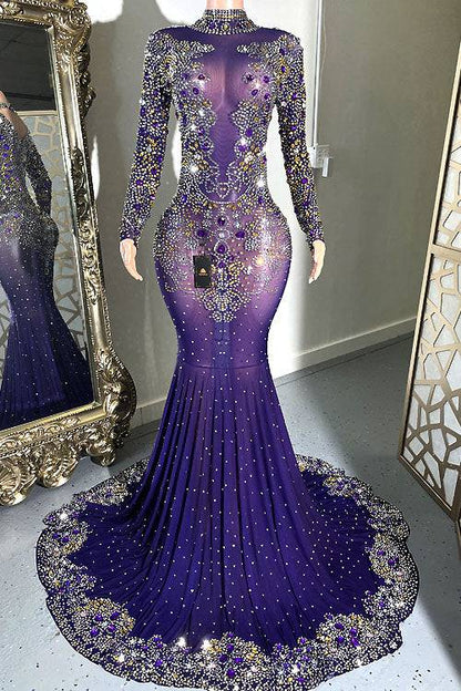 Lover Purple Diamante Dress