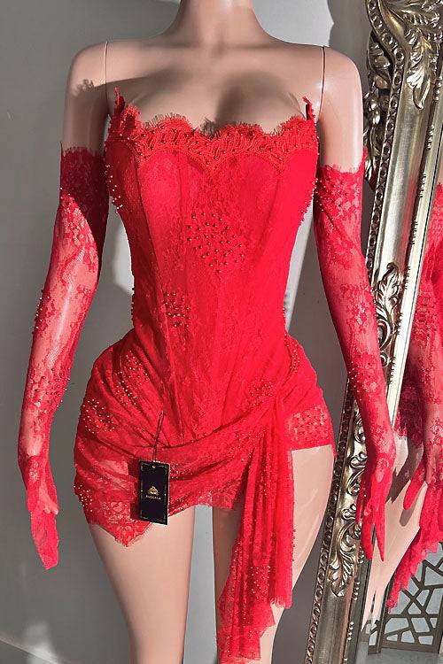 Iris Mini Lace Dress (Ready To Ship)