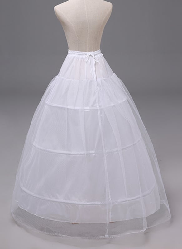 Women Ball Gown Slip Polyester 2 Tiers Petticoats