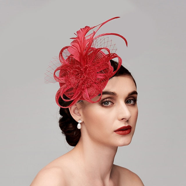 Wedding Horse Race Ladies Day Melbourne Cup Fascinators With Feather