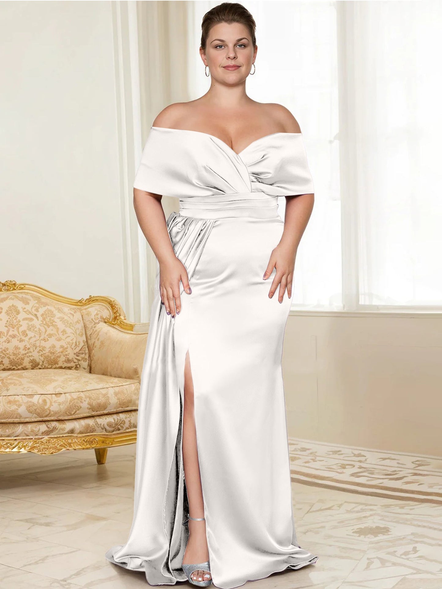 Trumpet/Mermaid Off-the-Shoulder Mother of the Bride Dresses