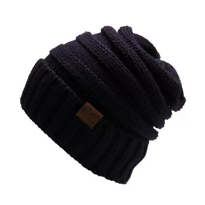 Women's Dailywear Casual Pure Color Fall Winter Beanie Slouchy Hat