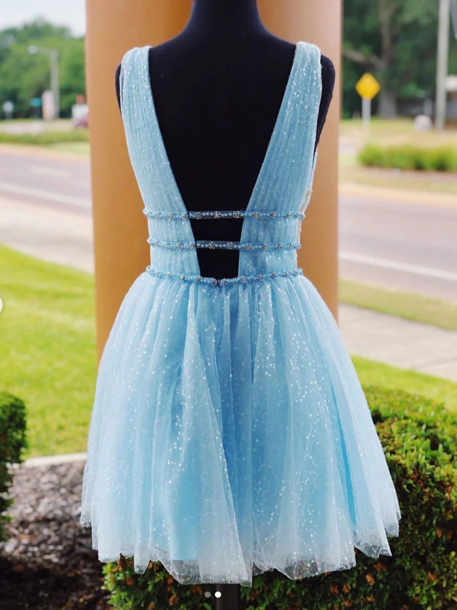 YELLOW TULLE SHORT PROM DRESS. YELLOW HOMECOMING DRESS gh806