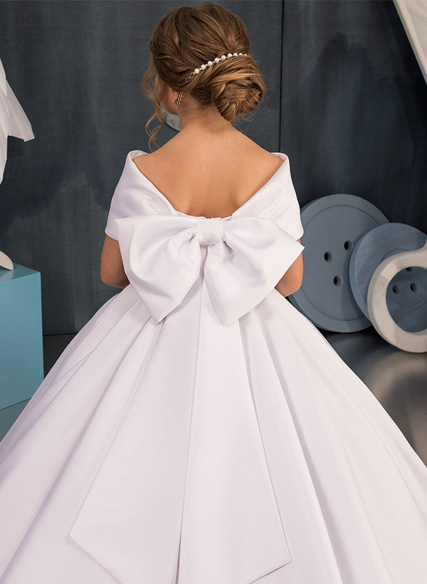 A-Line/Princess Girl Dresses with Bowknot