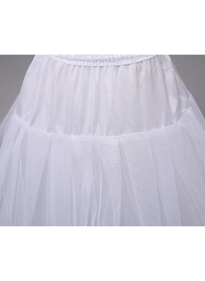 A-Line Slip Polyester Floor-Length 2 Tiers Petticoats