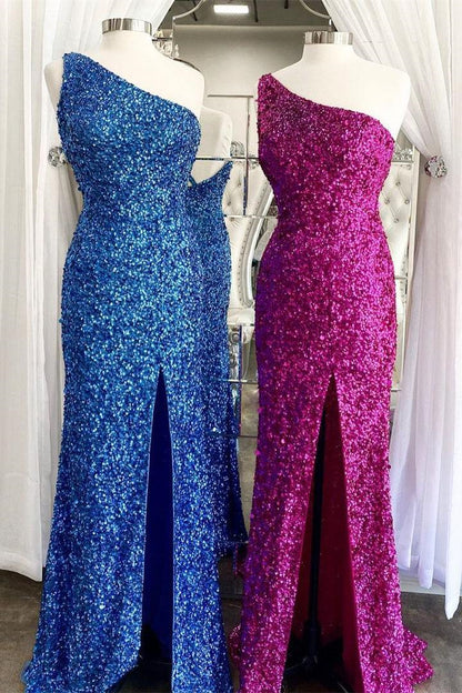 Edgynewlook Amazing Sleeveless Mermaid Prom Dress One Shoulder With Split