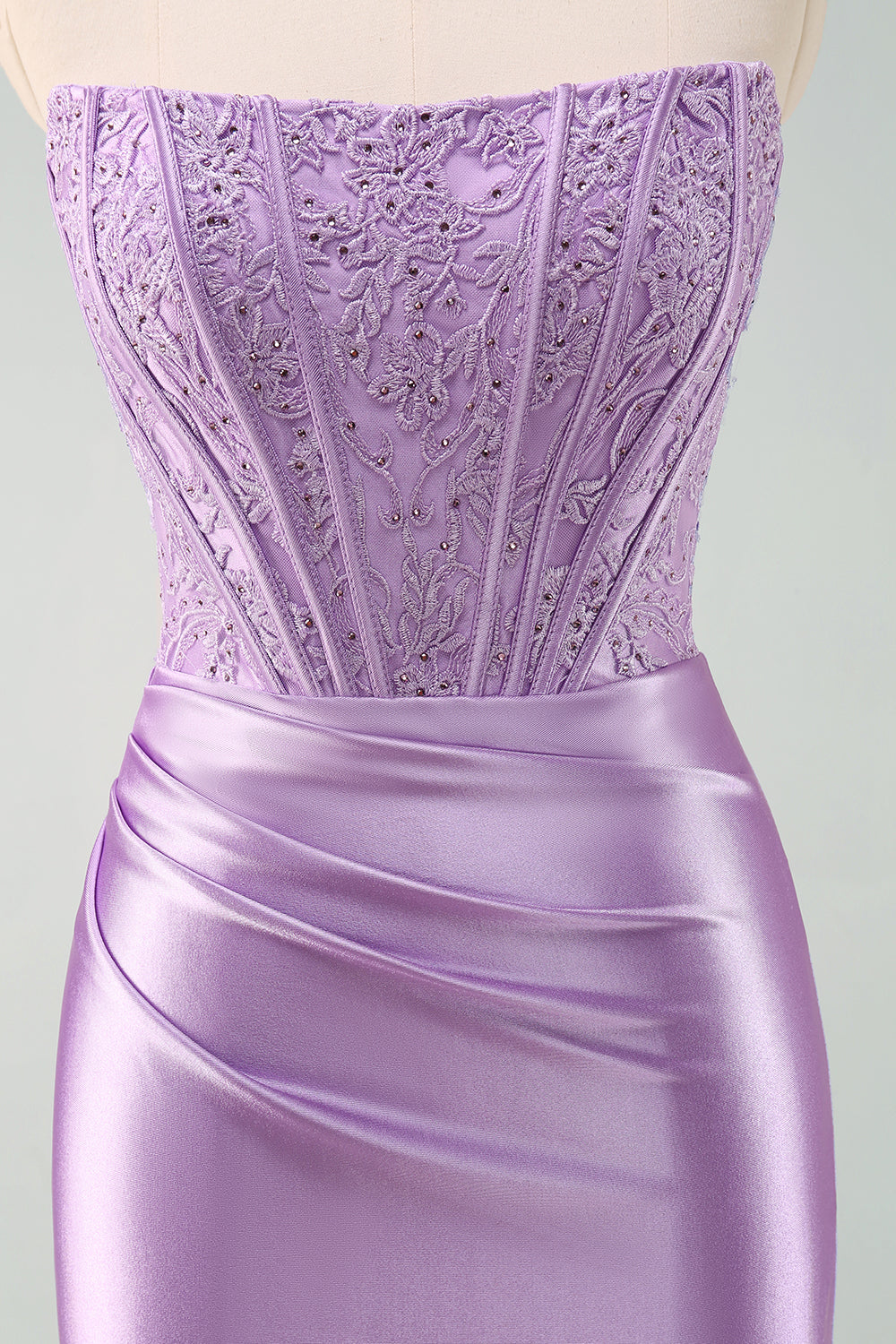 Sparkly Purple Strapless Bodycon Short Homecoming Dress