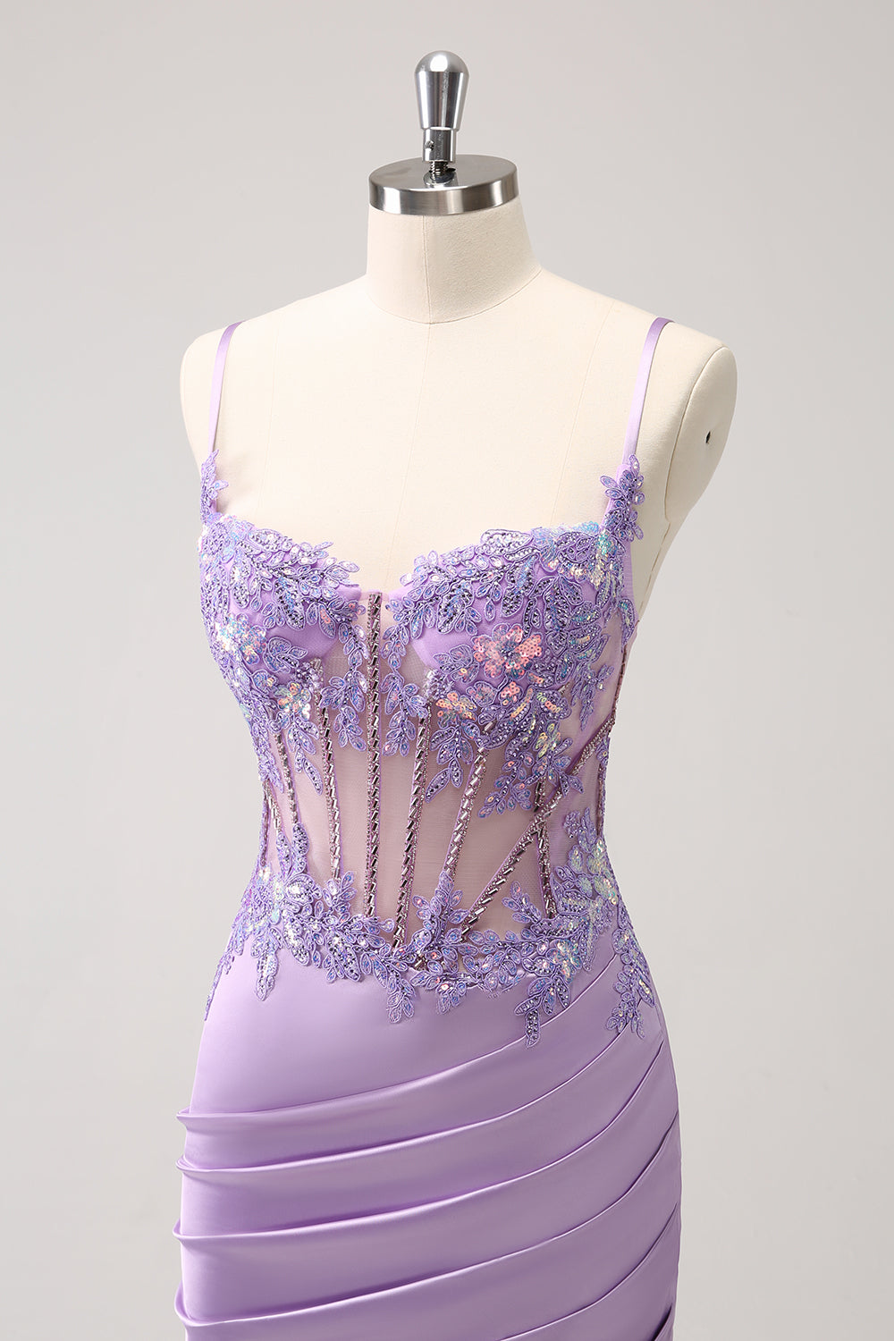 Sparkly Purple Corset Sequin Tight Short Homecoming Dress