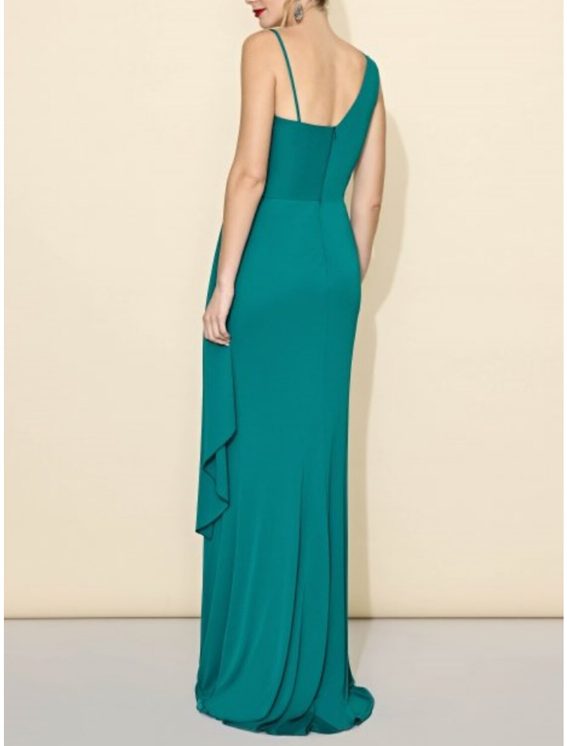 Sheath/Column One-Shoulder Floor-length Long Bridesmaid Dresses