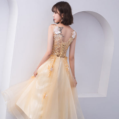 Cute v neck tulle lace short prom dress cocktail dress  8310