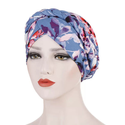 Women Cotton Print Islamic Inner Hijab Wrap Head  Muslim Turban