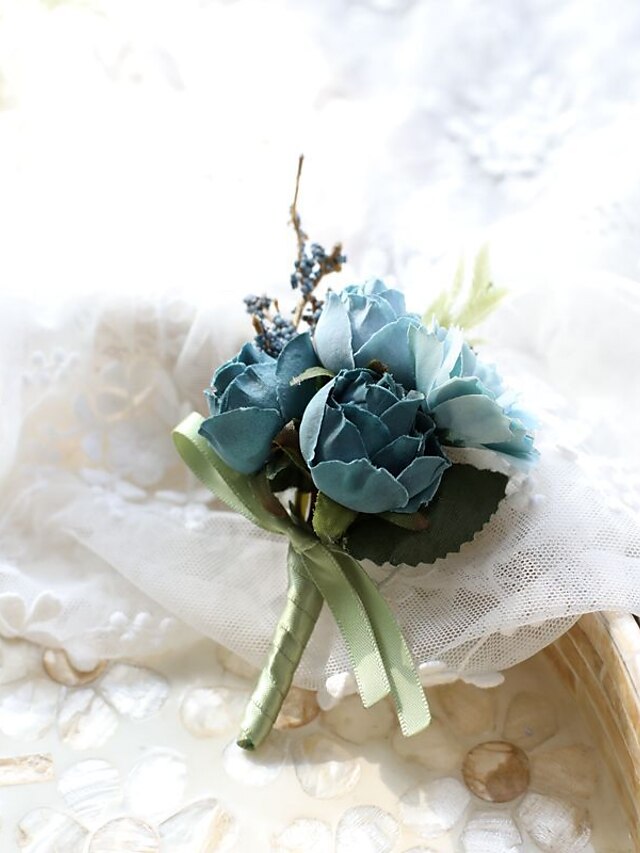 Wedding wrist flowers Boutonnieres Artificial Flower Modern Contemporary