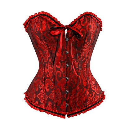 Women‘s Plus Size Sexy Ruffle Overbust Corsets