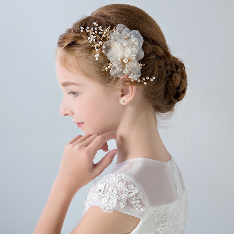 Pretty /Unique Fashionable Flower Headpiece/Barrettes with Pearl