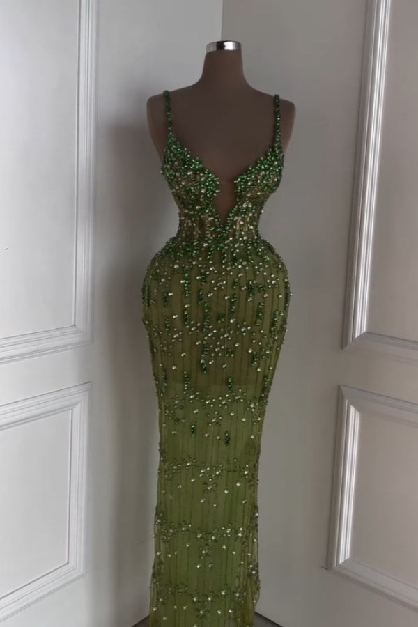 Luxurious Beaded Green Sweetheart Prom Dress ZT0165