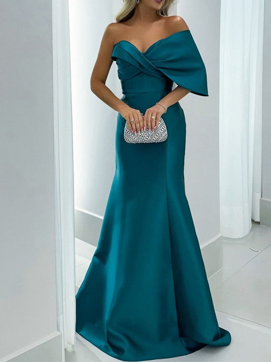 Mermaid/Trumpet  Sweetheart Floor-Length Mother of the Bride Dresses with Pure Color