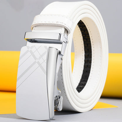 Men's Business Pin Buckle Swivel Leather Belt