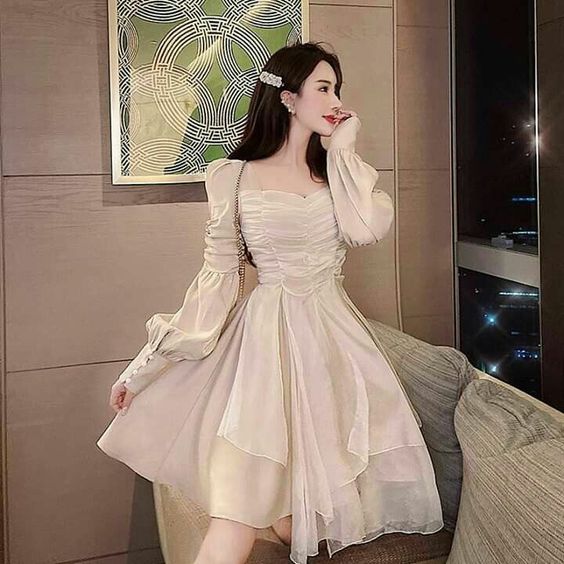 New Arrival Short Party Dress With Long Sleeves Dream Dress Homecoming Dress    fg2744