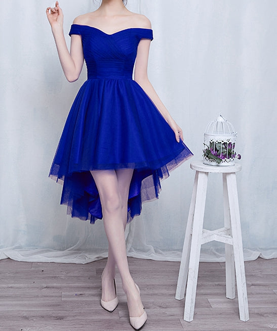 Cute high low tulle short prom dress,homecoming dress  7642