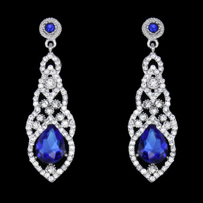 Romantic Rhinestone Dangle Earrings